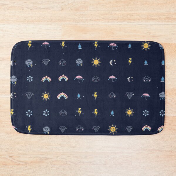 Item preview, Mini Cute Weather Icons Micro-Grid Seamless Pattern designed and sold by KungPowUnicorn.