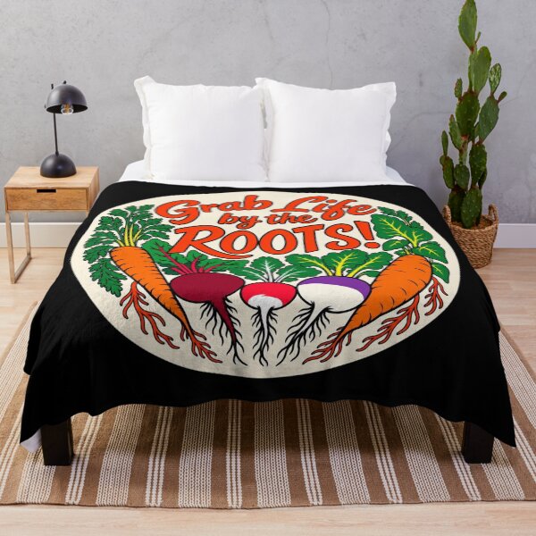 Item preview, Grab Life by the Roots! Retro Garden Art designed and sold by American Fieldmark Studio.