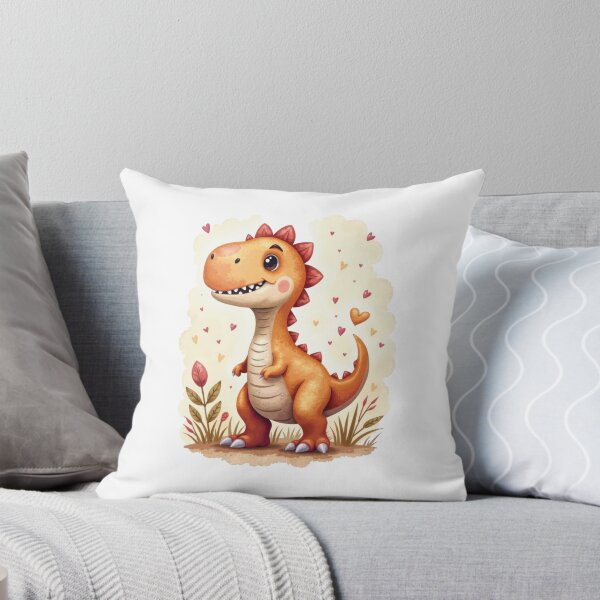 Item preview, Cute Orange Dinosaur with Hearts designed and sold by VFXguy.
