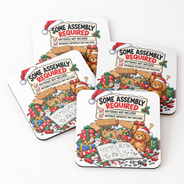 Item preview, Some Assembly Required Funny Christmas Design designed and sold by Kenzie & Co.