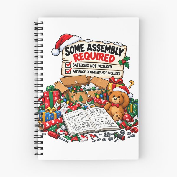 Item preview, Some Assembly Required Funny Christmas Design designed and sold by Kenzie & Co.
