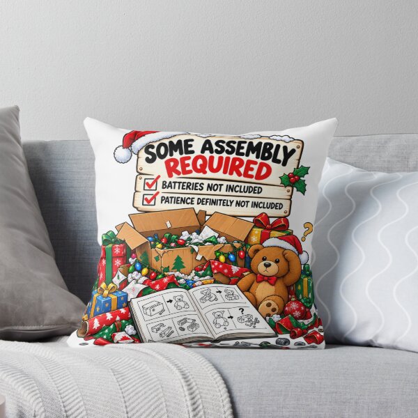 Item preview, Some Assembly Required Funny Christmas Design designed and sold by Kenzie & Co.