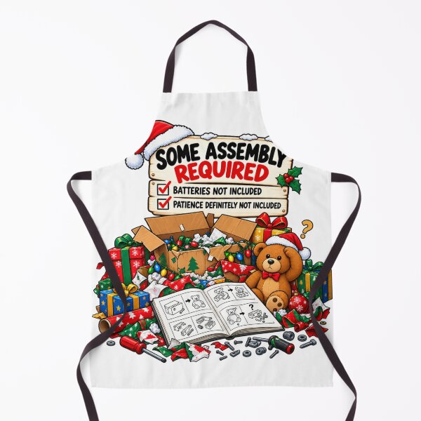 Item preview, Some Assembly Required Funny Christmas Design designed and sold by Kenzie & Co.