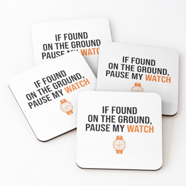 Item preview, If Found On Ground, Pause My Watch - Running Design designed and sold by RunningWhiskers.