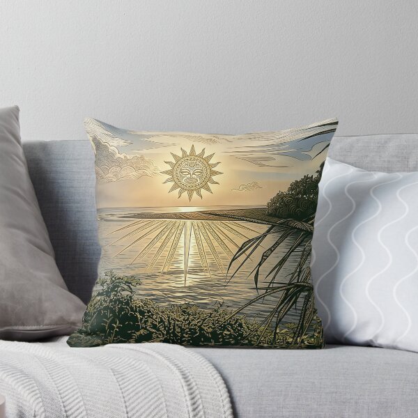 Item preview, Sacred Awakening — Tiki Sun over the Lagoon designed and sold by Hawaii26.