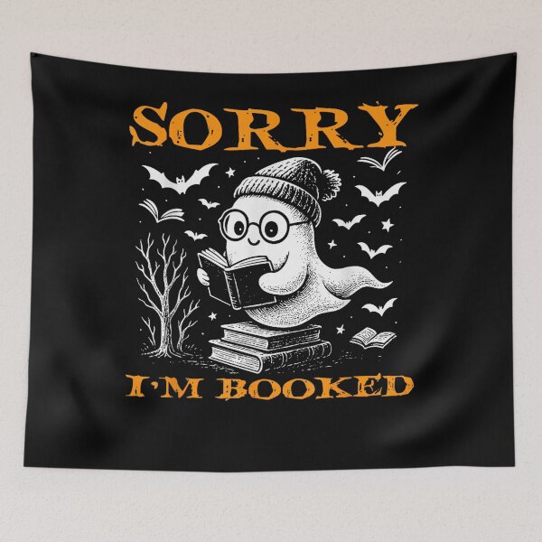 Item preview, Boo Ghost Books Reading Lovers Sorry I'm Booked Halloween designed and sold by raewaelchi.