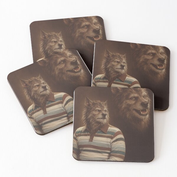 Item preview, Werewolf Portrait Day – Funny Vintage Halloween Retro Monster 80's Style Photo designed and sold by WolfmanProphecy.