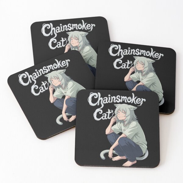 Item preview, Lazy Chainsmoker cat funny moment designed and sold by Tokyo Retro.
