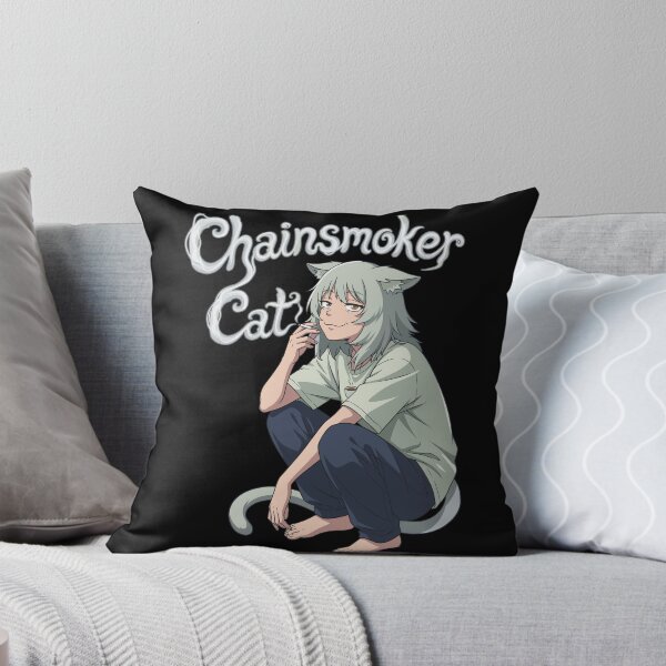 Item preview, Lazy Chainsmoker cat funny moment designed and sold by Tokyo Retro.