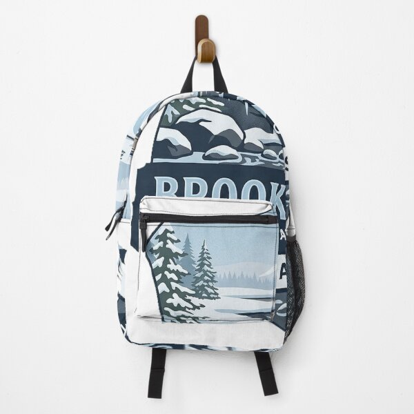 Item preview, Brooks Falls Winter Alaska Heraldic Crest Sticker designed and sold by DetourDgn.