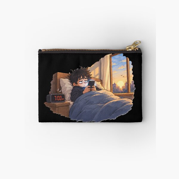 Item preview, Late Night Scrolling – Funny Sleepy Morning designed and sold by Jollivane Studio.