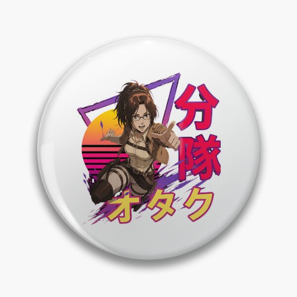 Item preview, Hange Zoe Retro Sunset Attack On Titan designed and sold by aox-cc-3oy.