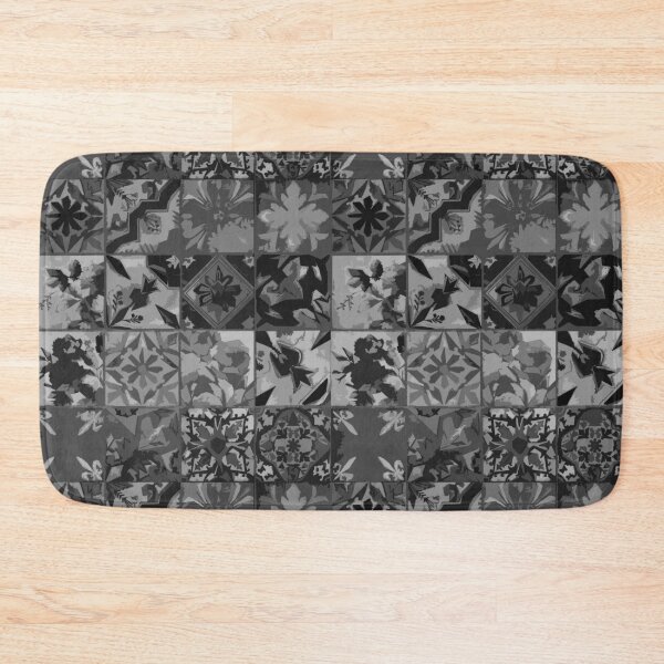 Item preview, Digital Design Mosaic Art Patterns in Grey designed and sold by ShopieHome.