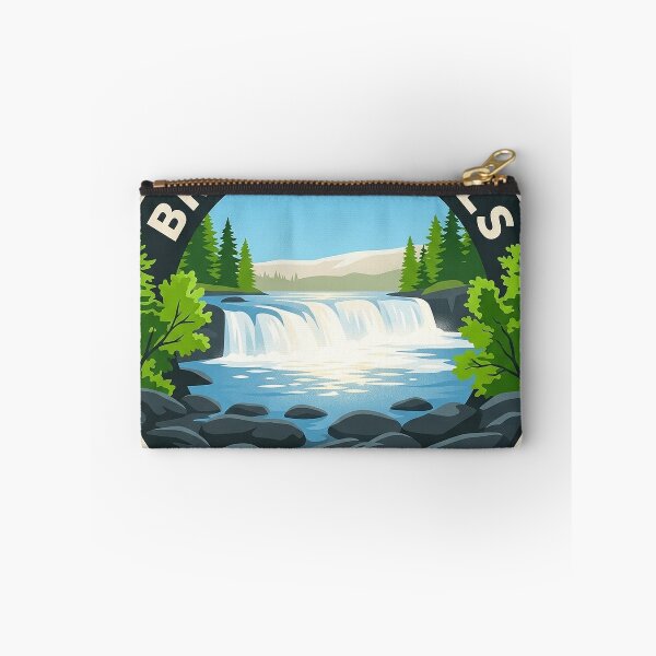 Item preview, Brooks Falls Summer Alaska Circular Badge Sticker designed and sold by DetourDgn.