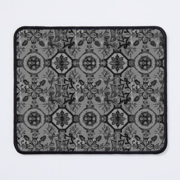Item preview, Mosaic Digital Art Patterns in Grey designed and sold by ShopieHome.