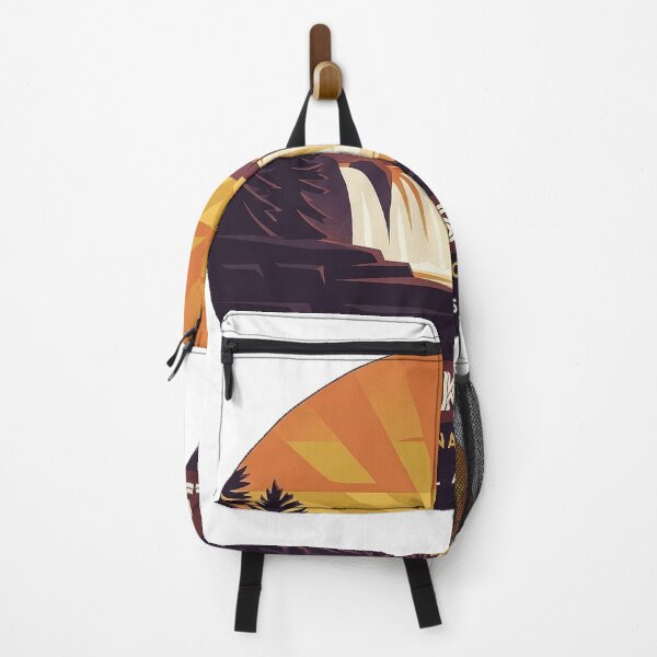 Item preview, Brooks Falls Sunset Alaska Art Deco Emblem Sticker designed and sold by DetourDgn.