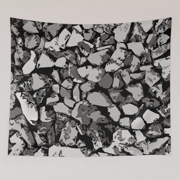 Item preview, Digital Organic Stone Camo Pattern in Grey designed and sold by ShopieHome.