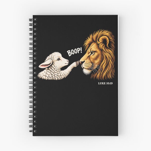 Item preview, Boop Luke 10:19 Funny Lion and Lamb Boop Bible Verse designed and sold by raewaelchi.