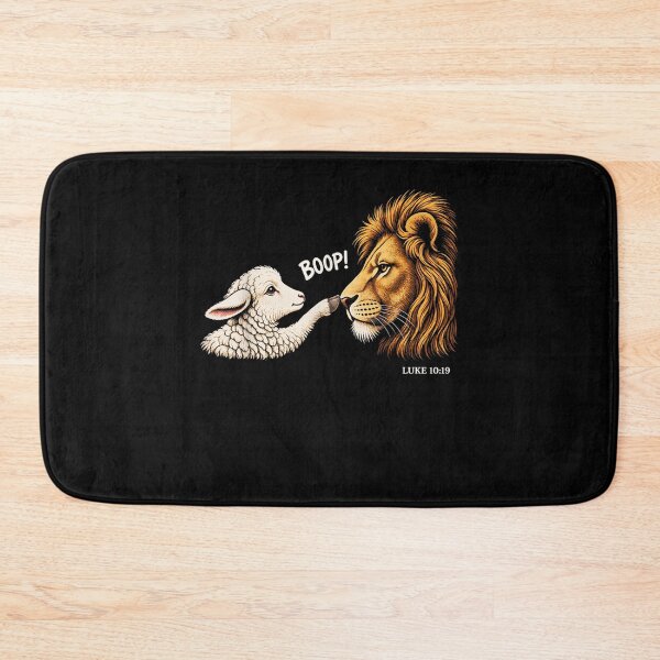 Item preview, Boop Luke 10:19 Funny Lion and Lamb Boop Bible Verse designed and sold by raewaelchi.