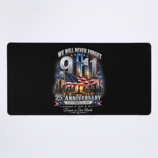 Item preview, We Will Never Forget September 11 25th Anniversary Memorial  designed and sold by GalenoHenley.