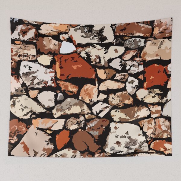 Item preview, Colorful Organic Digital Stone Camouflage Pattern designed and sold by ShopieHome.