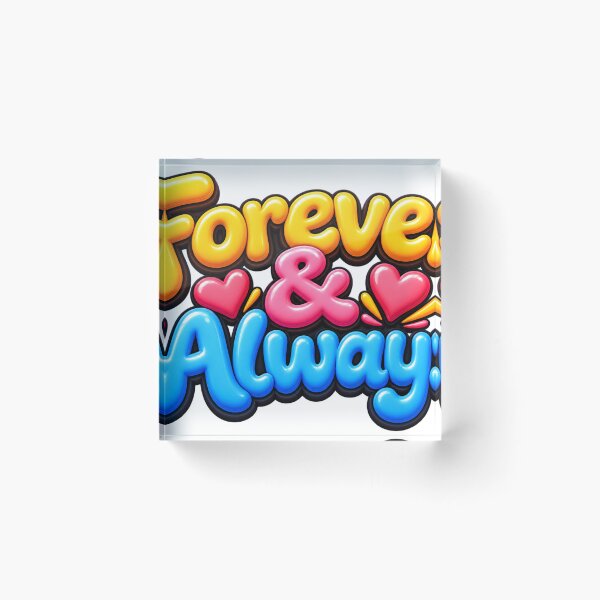 Item preview, Forever & Always Love Heart Romantic 3D designed and sold by MR4me.