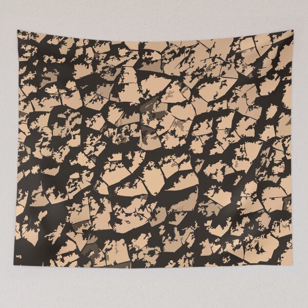 Item preview, Digital Organic Camouflage Pattern in Beige Brown designed and sold by ShopieHome.