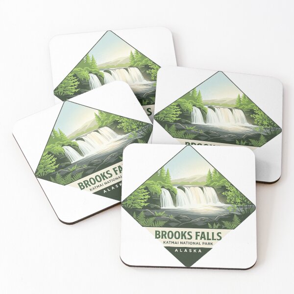 Item preview, Brooks Falls Spring Alaska Diamond Travel Sticker designed and sold by DetourDgn.