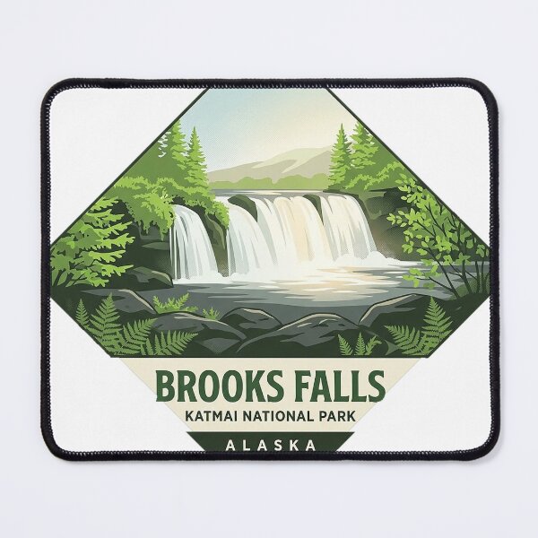 Item preview, Brooks Falls Spring Alaska Diamond Travel Sticker designed and sold by DetourDgn.