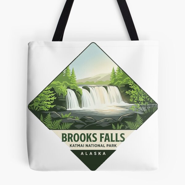 Item preview, Brooks Falls Spring Alaska Diamond Travel Sticker designed and sold by DetourDgn.