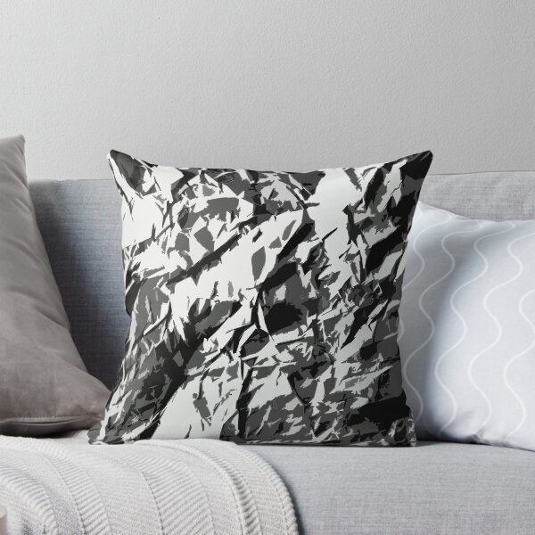 Item preview, Digital Organic Abstract Camouflage Pattern in Grey designed and sold by ShopieHome.