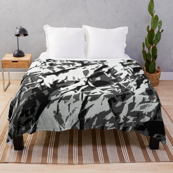 Item preview, Digital Organic Abstract Camouflage Pattern in Grey designed and sold by ShopieHome.