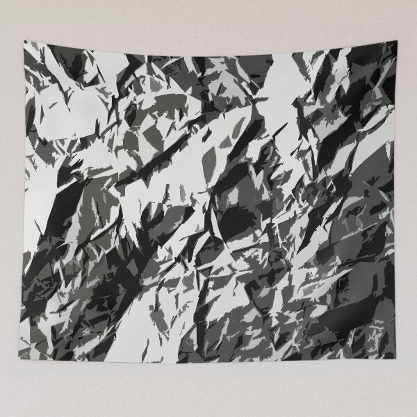 Item preview, Digital Organic Abstract Camouflage Pattern in Grey designed and sold by ShopieHome.