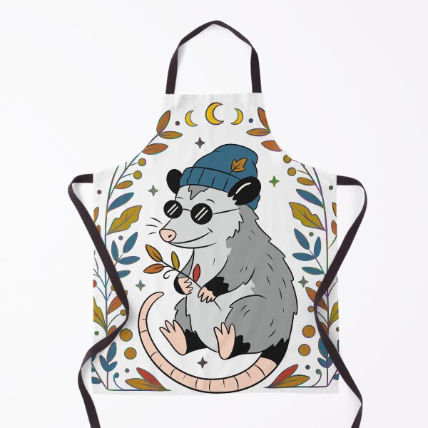 Item preview, Cool Opossum in Beanie & Sunglasses — Autumn Botanical Art designed and sold by Ink & Kind Studio.