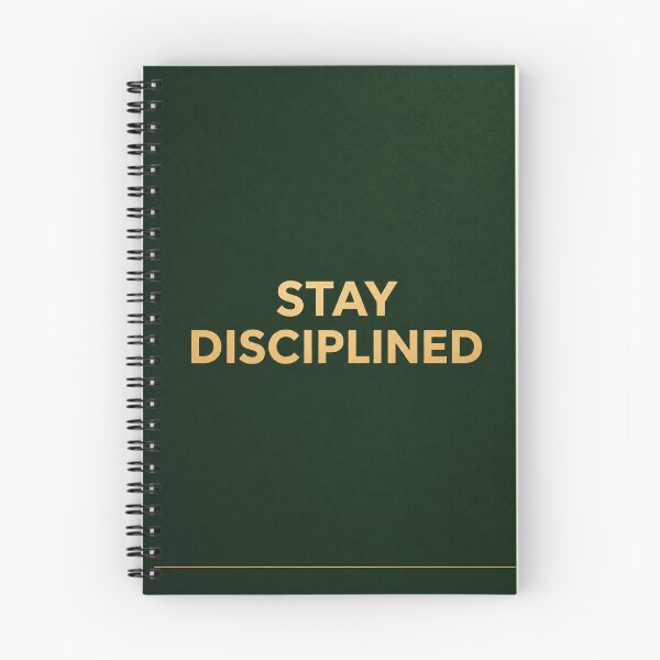 Item preview, Stay Disciplined | Minimalist Dark Green Money Poster designed and sold by Zaramodo.