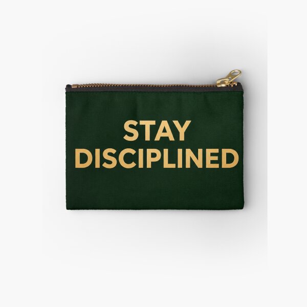 Item preview, Stay Disciplined | Minimalist Dark Green Money Poster designed and sold by Zaramodo.