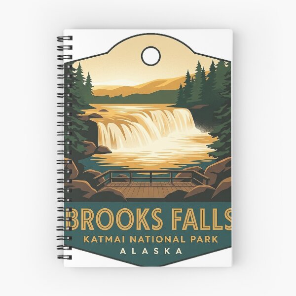 Item preview, Brooks Falls Golden Hour Alaska Luggage Tag Sticker designed and sold by DetourDgn.