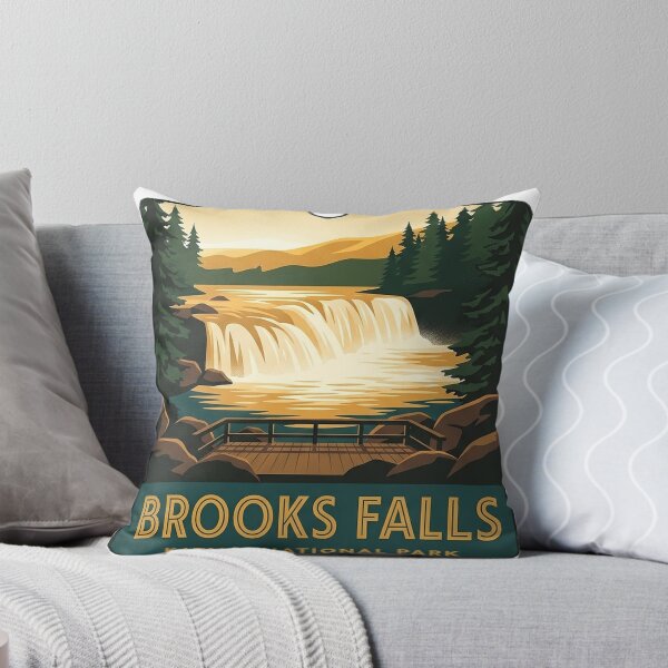 Item preview, Brooks Falls Golden Hour Alaska Luggage Tag Sticker designed and sold by DetourDgn.