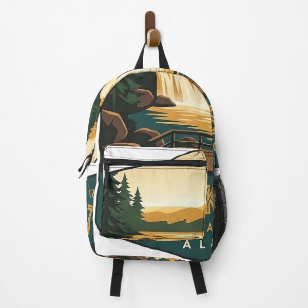 Item preview, Brooks Falls Golden Hour Alaska Luggage Tag Sticker designed and sold by DetourDgn.