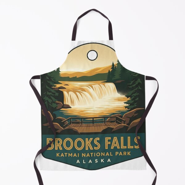 Item preview, Brooks Falls Golden Hour Alaska Luggage Tag Sticker designed and sold by DetourDgn.