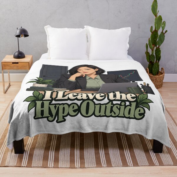 Item preview, I Leave the Hype Outside Calm Anime Trader Art designed and sold by Bikivuno.