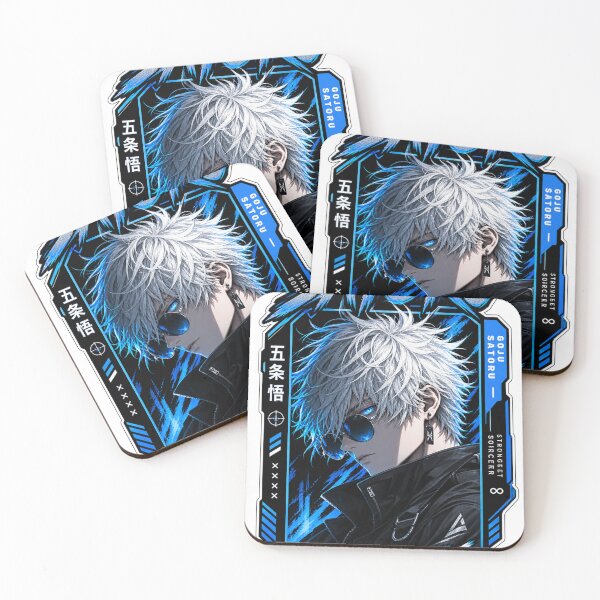 Item preview, Satoru Gojo Limitless Blue Cyber Jujutsu Kaisen Sticker designed and sold by PRIME4YOU.