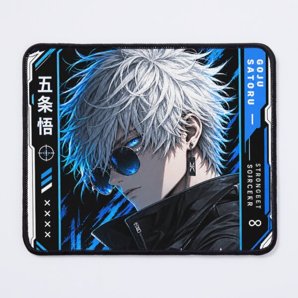 Item preview, Satoru Gojo Limitless Blue Cyber Jujutsu Kaisen Sticker designed and sold by PRIME4YOU.
