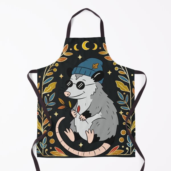 Item preview, Cool Opossum in Beanie & Sunglasses — Autumn Botanical Art designed and sold by Ink & Kind Studio.