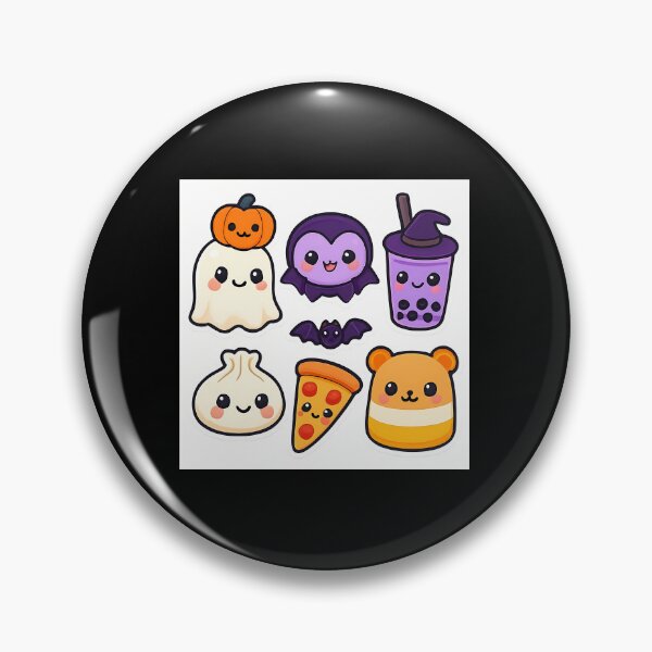 Item preview, Halloween Food Squad Kawaii Chibi Spooky Character Design designed and sold by SmartyWonders.