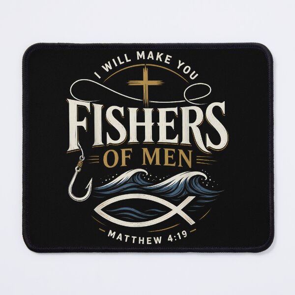 Item preview, Christian Faith Bible Verse Fishers of Men Matthew 4:19 designed and sold by raewaelchi.