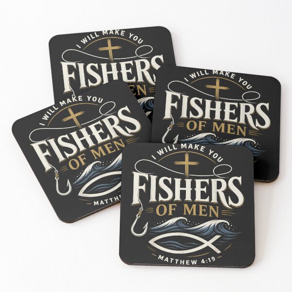 Item preview, Christian Faith Bible Verse Fishers of Men Matthew 4:19 designed and sold by raewaelchi.