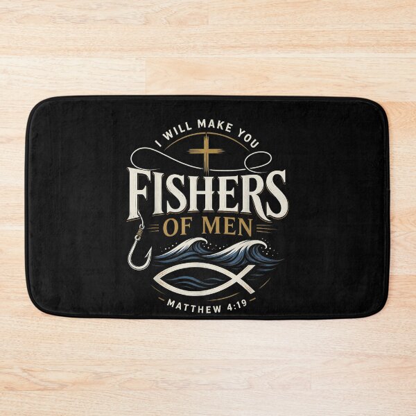 Item preview, Christian Faith Bible Verse Fishers of Men Matthew 4:19 designed and sold by raewaelchi.