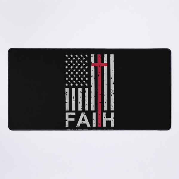 Item preview, Christian Faith Over Fear US USA American Flag Religious designed and sold by raewaelchi.