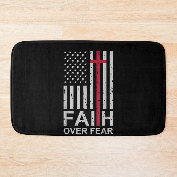 Item preview, Christian Faith Over Fear US USA American Flag Religious designed and sold by raewaelchi.
